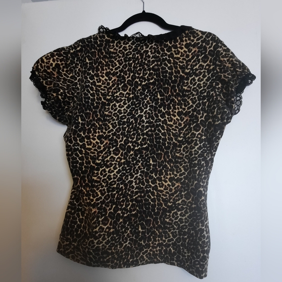Deadly Dames Micheline pitt/pin up couture leopard top xl - Picture 2 of 2